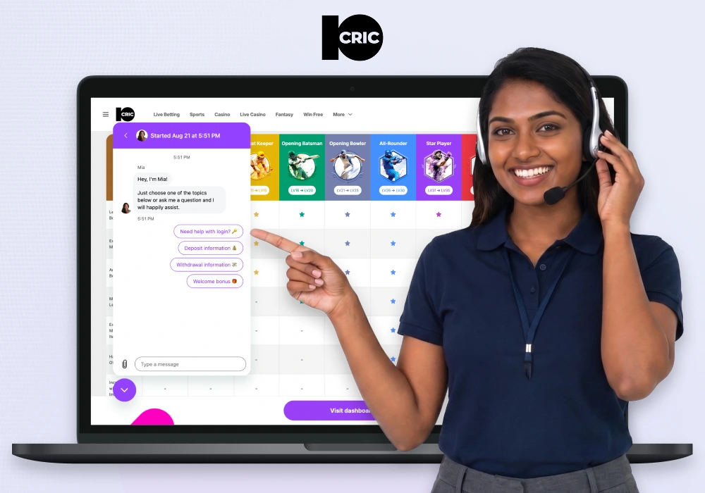 10CRIC India Contacts