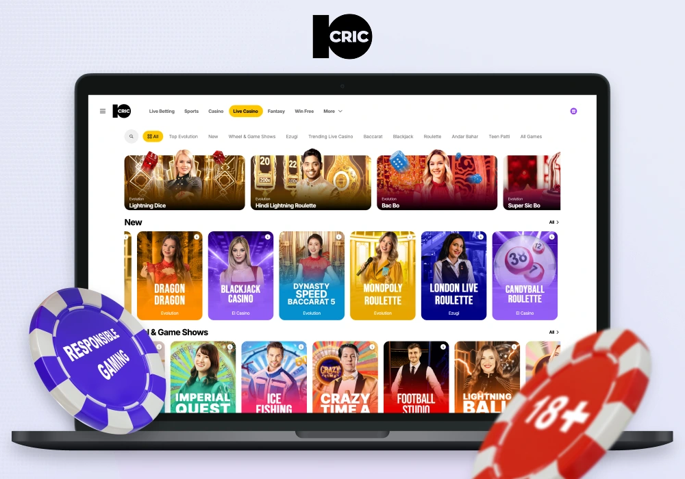 10CRIC India Responsible Gaming